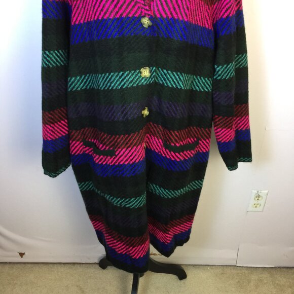 Torrid Sweater Shacket Duster Cardigan Womens Plus 2X Striped Chunky Button Up - Picture 5 of 16
